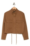 Sanctuary Armstrong Crop Utility Jacket In Caramel