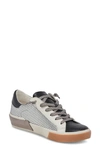 Dolce Vita Zina Sneaker In Pewter Embossed Leather