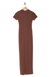 Velvet Torch T-shirt Maxi Dress In Chocolate