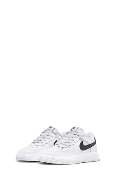 Nike Kids' Air Force 1 Low Easyon Sneaker In White/ Black