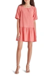 Steve Madden Abrah Minidress In Peach Romance