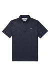 Lacoste Regular Fit Print Stretch Polo Shirt In Marine