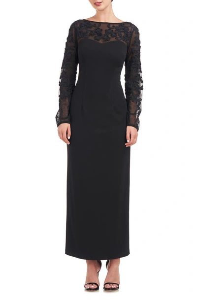 Js Collections Sammi Soutache Long Sleeve Cocktail Dress In Black