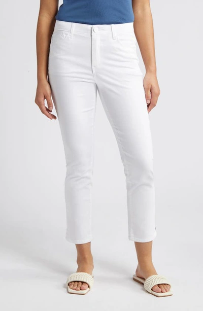 Wit & Wisdom 'ab'solution High Waist Ankle Slim Straight Leg Pants In Optic White