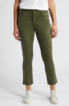 Wit & Wisdom Logan 'ab'solution High Waist Ankle Slim Straight Leg Pants In Celadon
