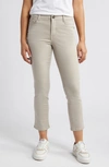 Wit & Wisdom 'ab'solution High Waist Slim Straight Ankle Pants In Flax