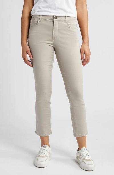 Wit & Wisdom 'ab'solution High Waist Slim Straight Ankle Pants In Flax
