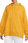 Jordan Flight Fleece Hoodie In Yellow Ochre/ Heather