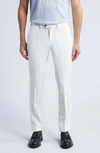 Emporio Armani G-line Flat Front Pants In White