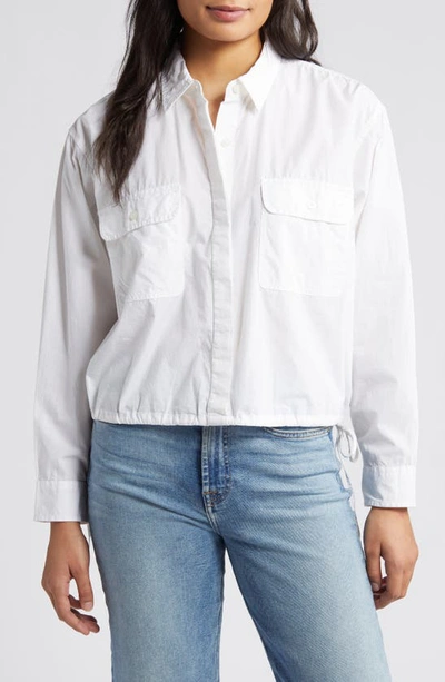 Lucky Brand Utility Button-up Shirt In Bright White