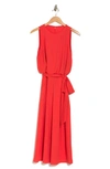 Vince Camuto Moss Crepe Blouson Crop Jumpsuit In Poppy