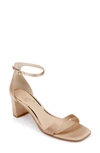 Jewel Badgley Mischka Reese Ankle Strap Sandal In Almond Nude