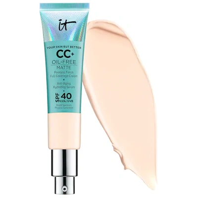It Cosmetics Cc+ Cream Oil-free Matte With Spf 40 Fair Light 1.08 oz/ 32 ml