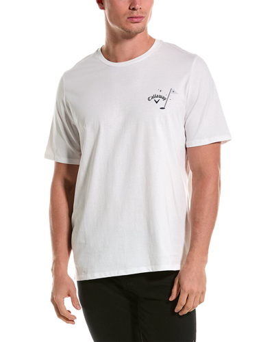 Callaway 19th Hole Trademark Novelty T-shirt In White