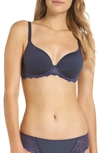 Simone Perele Women's Caresse 3d Plunge T-shirt Bra In Indigo