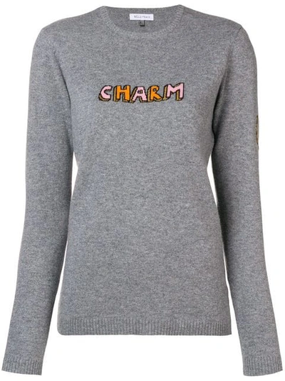 Bella Freud Lurex Charm Sweater In Grey