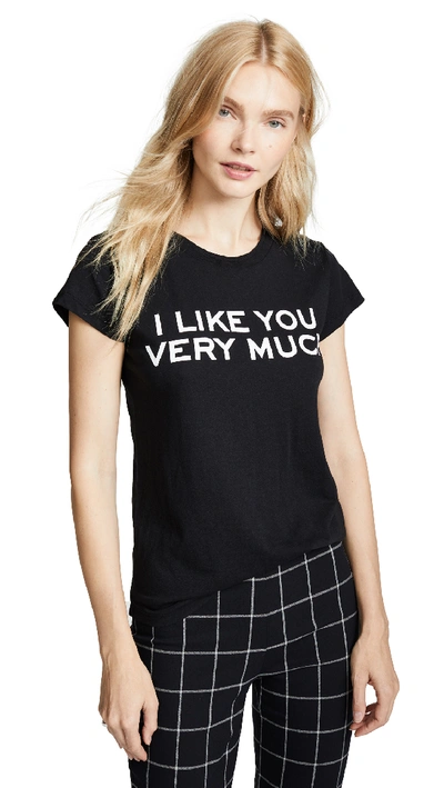 Zadig & Voltaire Skinny Bis Graphic Tee In Black