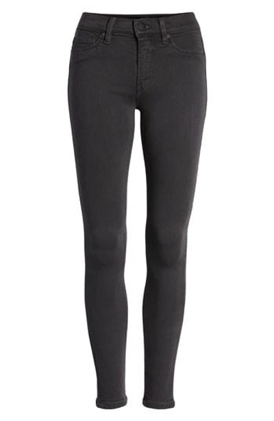 Hudson Nico Coated Super Skinny Jeans In Distressed Graphite