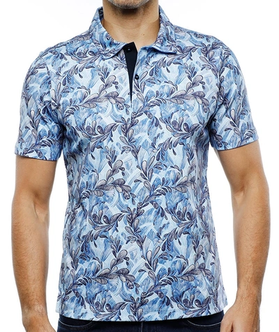 Luchiano Visconti Multi Blue Leaves Polo