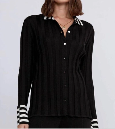 Knitss Kor In Black With Ivory In Multi