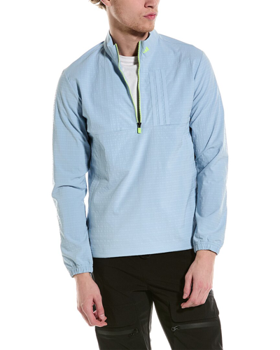 Adidas Golf Ultimate365 Wind.rdy 1/2-zip Pullover In Blue