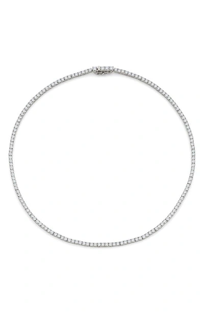 Nadri Perfect Tennis Necklace In Silver