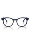 Ray Ban Eagle Eye 51mm Square Optical Glasses In Blue