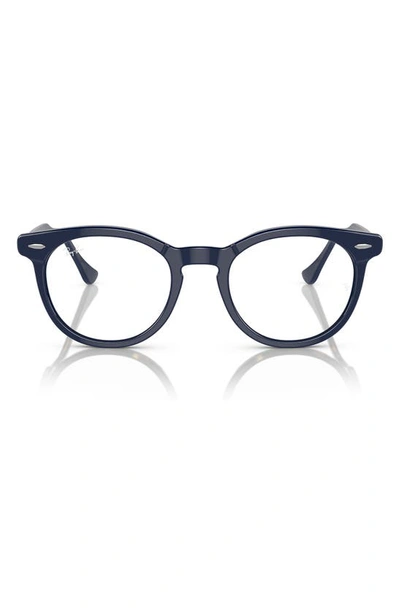 Ray Ban Eagle Eye 51mm Square Optical Glasses In Blue