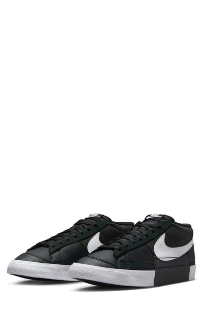 Nike Men's Blazer Low Pro Club Shoes In Black/anthracite/white