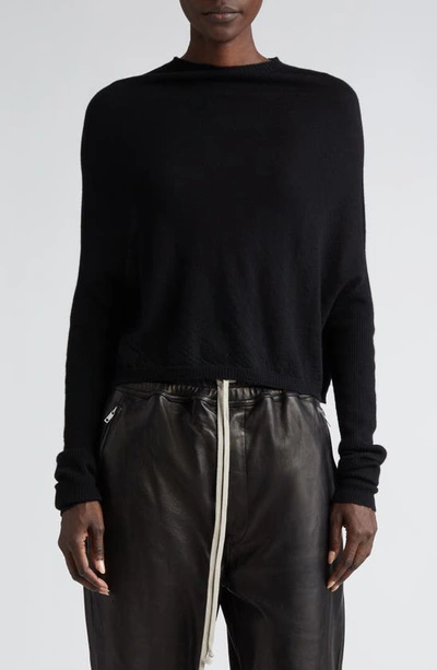 Rick Owens Crater Cashmere Jumper In Black