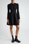 Cfcl Pottery Long Sleeve Minidress In Black