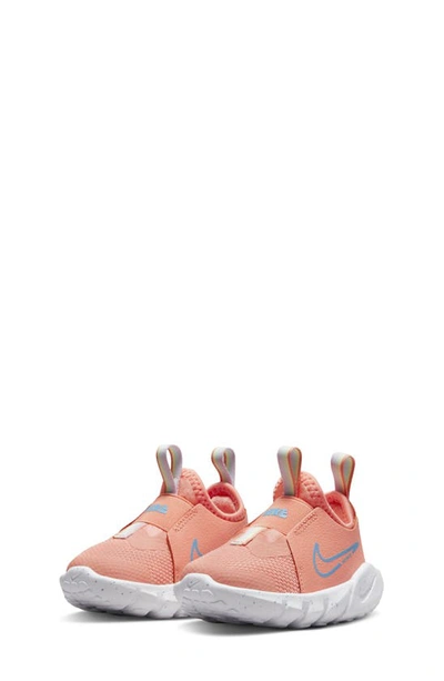Nike Kids' Flex Runner 2 Slip-on Running Shoe In Crimson / Worn Blue/ Gold