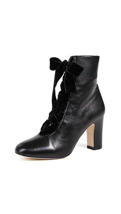 Lk Bennett Maxine Lace Up Ankle Boots In Black