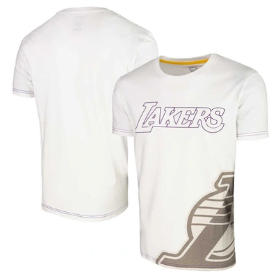 Stadium Essentials Unisex  White Los Angeles Lakers Scoreboard T-shirt