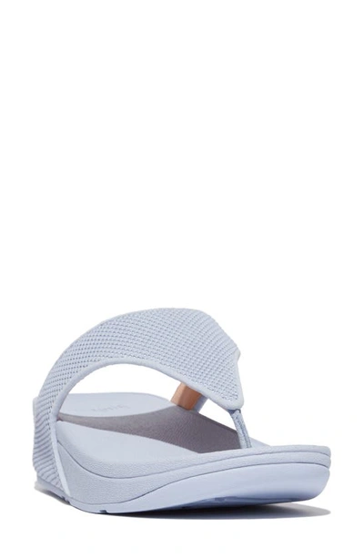 Fitflop Water Resistant Two Tone Flip Flop In Skywash Blue