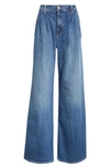 Nili Lotan Flora High Waist Trouser Jeans In Classic Wash