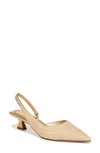 Sarto By Franco Sarto Devin Pointed Toe Slingback Pump In Natural