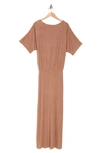 Go Couture Dolman Short Sleeve Maxi Dress In Sienna