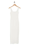 Velvet Torch Scoop Neck Maxi Dress In White