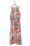 By Design Beach House Ii Sleeveless Dress In Lava Leopard