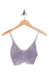 Free People Intimately Fp Everyday Lace Longline Bralette In Lilac