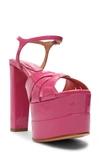 Schutz Keefa Platform Sandal In Bright Rose