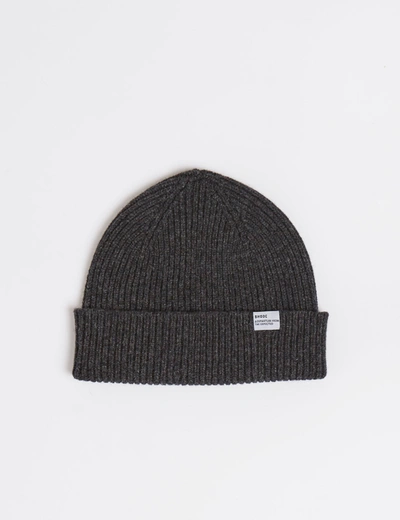 Bhode Hawick Short Beanie Hat (lambswool) In Grey