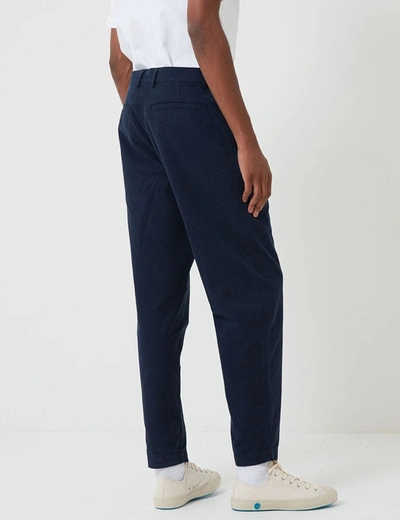 Bhode Everyday Trouser (relaxed, Cropped Leg) In Navy Blue