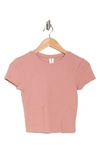 Abound Corset Seamed Baby T-shirt In Pink Ash