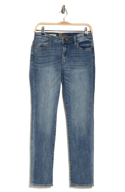 Kut From The Kloth Katy Mid Rise Cotton Stretch Boyfriend Jeans In Nemesia Clean