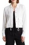 Splendid Puglia Drawstring Waist Jacket In White