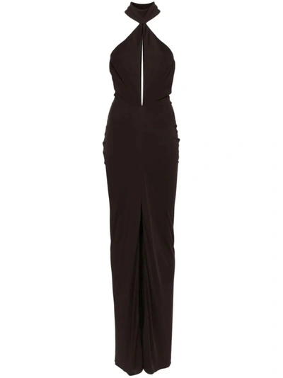 Tom Ford Brown Sable Maxi Dress