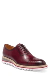 Maison Forte Reims Wholecut Oxford In Burgundy