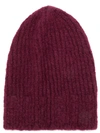 Danielapi Ribbed Beanie - Red